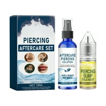 RAGUPEL Piercing Care Set The And Discomfort Of Ear Piercing Ear Piercing Care Solution Piercing Follow Up Care Solution 60ml Piercing Bump Solution 10ml