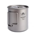 thumbnail image 2 of 420ml Titanium Cup with Foldable Handles Lightweight Cup for Backpacking Camping Fishing 420ml Titanium Cup with Foldable Handles Lightweight Cup for Backpacking Camping Fishing, 2 of 6