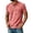 Pink #042, variant on Mens Distressed Henley Shirts Retro Short Sleeve Tee Shirts Casual Button Down T-Shirts for Men, 3XL
