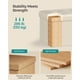 thumbnail image 4 of Otomana plegable SONGMICS, pequeña, 32 litros, 130 kg, color crema, 4 of 6