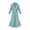 Sky Blue, variant on Mrat Bussiness Dress Women Long Sleeve Lapel Collar Long Shirt Dress Loose V-Neck Dress Button Belt Waist Dress with Pockets S-87 Sky Blue XL