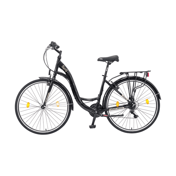 Bicicleta Urbana Syra Negra Rodada 28 – Bicicleta de Ciudad con 21 Velocidades