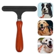 thumbnail image 1 of OUNONA Detangler Comb for Dogs Hair Removal 1Pcs Multi Wood Iron Pet Tool, 1 of 8