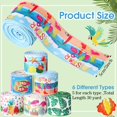 thumbnail image 2 of Cinta de verano Tigeen, 6 rollos, 5 cm, arpillera con alambre, 30 m, 2 of 6