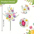 thumbnail image 3 of CoreLiving Easter Artificial Flower Arrangement Vase Decor Realistic Fake Tulips Daisies Spring Floral Stems with Eggs and Berries for Home Centerpiece Table Indoor Decor, 3 of 7