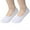 White, variant on 1 Pcs No Show Socks Ultra Low Cut Socks Loafer Socks Liners with Non Slip Grips Athletic Men Women Cotton Socks