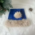 thumbnail image 4 of Viral Thick Plush Santa Hat - Soft Fluffy Large-Size Christmas Cap, One Size Fits All Design for Family Gatherings, Holiday Events & Home Festive Decor, Breathable Lining for Comfort, Dark Blue, 4 of 7