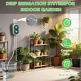 thumbnail image 4 of Automatic Drip Irrigation System for Garden with USB & Timer, 50FT Plant Watering Devices for 15 Pots, IP65 Waterproof 2200mAh Watering System for Indoor Outdoor Lawn Farm Greenhouse Balcony Patio, 4 of 9