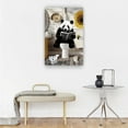 thumbnail image 5 of Funny Panda Poster Toilet Wall Art Bathroom Decorative Bedroom Contemporary Canvas Painting Hanging Home Kitchen Giclee Artwork Picture Prints, 5 of 6