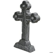 Seasonal Visions Tombstone Celtic Cross Halloween Decoration - 24 in x 16 in