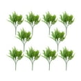 thumbnail image 2 of Tallos artificiales de césped persa | Follaje plástico verde realista | Plantas decorativas resistentes a los rayos UV duraderas para uso interior y exterior | 10 ramas de 39 cm de altura, 2 of 6