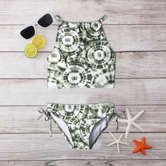 ASFGIMUJ Toddler Swimsuit Girl Beach Sport Bikini Sets Outfits Swimwear Summer Baby Bathing Suit Girl,2 Piece,Size 11-12Y