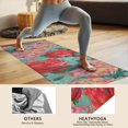thumbnail image 4 of Pioneer Flower Floral Print Pattern Hot Yoga Mat Towel Non Slip for Hot Yoga - Quick-Drying Yoga Mat Cover with 4 Corner Pockets with Travel Bag - Hot Yoga Towel Non Slip 74"x26", 4 of 6