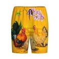 thumbnail image 4 of Easygdp The Chicken Family Men's Short Pajama Pants, Sleep Shorts, Household Pants, Casual Pants with Pockets - Small, 4 of 9