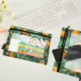 thumbnail image 2 of FORMRS 2 Pack Pencil Pouch for 3 Ring Binder with Clear Window Zipper Case, Orange Tree Pattern, 2 of 6