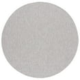 thumbnail image 4 of SAFAVIEH Courtyard Wayra Solid Indoor/Outdoor Area Rug, Ivory/Grey, 6'7" x 6'7" Square, 4 of 6