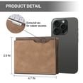 thumbnail image 6 of Men Frosted Wallet Men's Bifold Wallet Slim Minimalist Wallet with Id Window Card Case Rfid Blocking Wallet with 6 Slots Brown, 6 of 6