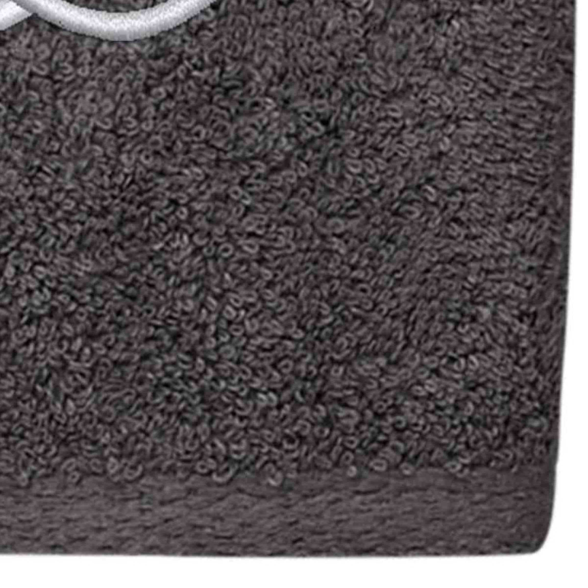 Avanti Linens  Granite/Silver Script Monogram Hand Towel Letter D - Hand Towel