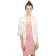 thumbnail image 1 of FashionOutfit Women's Floral Short Sleeve Open-Front Kimono Style Cardigan, 1 of 4