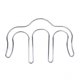 thumbnail image 1 of Lot de 2 supports de page de musique, pinces à livre, accessoires pour instruments de musique, type M, fer léger (argent), 1 of 4