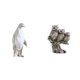 thumbnail image 1 of Escultura de pingüino,Escultura de pingüino para decoración nórdica del hogar,Figuras de búho,Figuras de búho,animales artificiales,artesanías,decoración del hogar,Figura en miniatura, 1 of 8