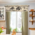 thumbnail image 6 of 54x18 Inches Valance Curtain Vintage Cowboy Illustration Window Curtains Rod Pocket Design for Kitchen Living Room Bedroom, 6 of 7