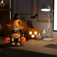 thumbnail image 4 of Lmueinov Halloween Decoration, Lighted Pumpkin Gnome Decor, Pumpkin Dwarf Resin Figurine for Indoor Outdoor Halloween Ornament, 4 of 4