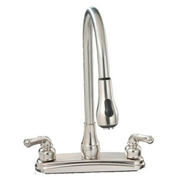 Empire Brass U-YNN2000N 8" Nickel Hi-Arc Pull-Down Kitchen Faucet