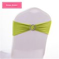 thumbnail image 2 of Chair Sashes for Wedding Stretch Chair Bands with Buckles Universal Elastic Chair Ties Bows for Party Folding Chairs Celebration Ceremony (Asakusa Green), 2 of 5