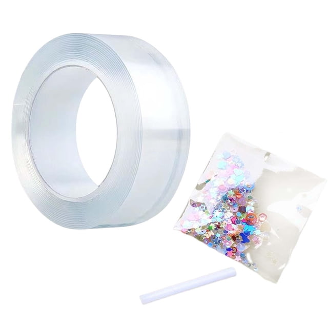 Double Sided Tapes,Blow Bubbles Balloons Double Sided Tape Kids Toy 3cm Wide 1m Long