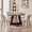 Chenille White Chairs, variant on 5 Piece 47'' Round Dining Table Chairs Set for 4, Farmhouse Oak Kitchen Table with 4 Scandi Mid Century Modern Dinning Room Chairs, Wood Dinner Table &Upholstered Fabric Chairs Set of 4, Brown