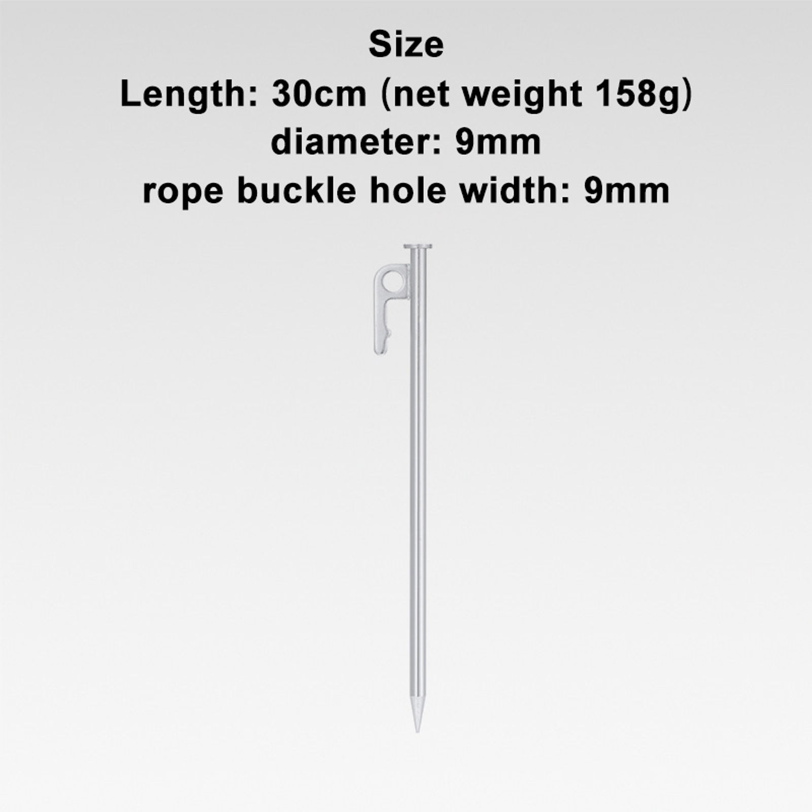 SIELUNO 10 Pcs Metal Tent Stakes Steel Tent Pegs Ground Spikes For Outdoor Trip Hiking Tent Accessories-30cm