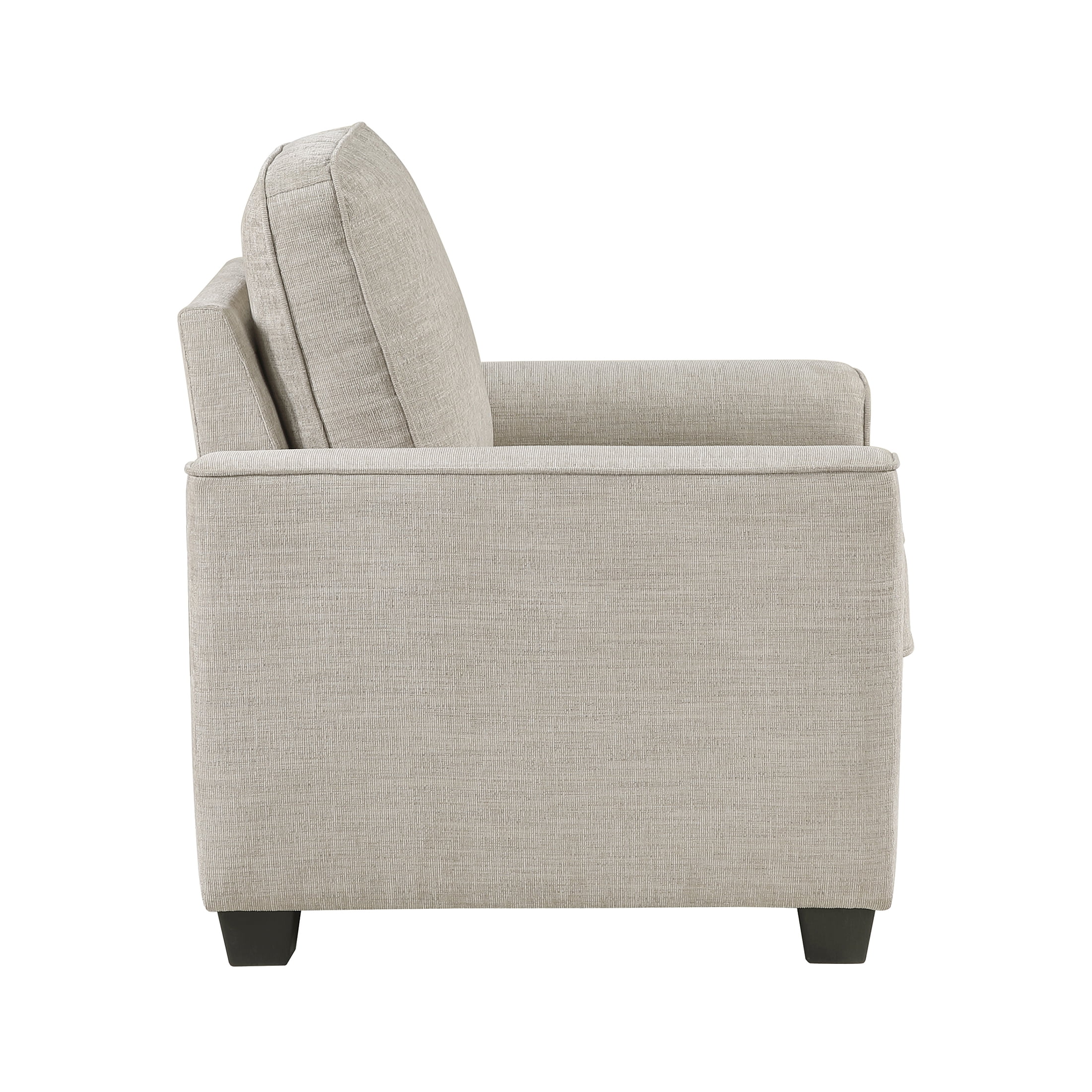 OakvillePark Harpshire Chenille Arm Chair, Taupe