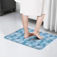 thumbnail image 4 of Light Blue Christmas Snowflake Flannel Non Slip Door Rugs,Washable Door Mats Indoor,Decorative Door Mats,Dirt-Resistant and Absorbent Doormat for Entrance,Bedroom,Kitchen,Bathroom,23.5"x16", 4 of 5