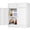 White, variant on BESFUR Metal Cabinet with 5 Adjustable Shelves and Doors, Locking Storage Cabinet for Garage, Classroom and Office - Black