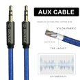 thumbnail image 4 of For Nylon Aux Cable 10ft- Blue, 4 of 5