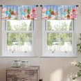 thumbnail image 2 of LALILO Kitchen Curtain Valance Cupcake Fairy Cake Winter Sweet Rod Pocket Window Curtain 52"x 18" Set of 2, 2 of 5