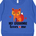 thumbnail image 3 of Inktastic Grammie Loves Me Grandchild Fox Toddler Sweatshirt, 3 of 4