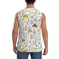 thumbnail image 4 of Fotbe Colorful Mushrooms and Plants Men's Camiseta sin Mangas Estampada para Hombres, Playera Casual para Gimnasio, Entrenamiento, Playa-Medium, 4 of 7