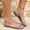 Purple, variant on Women Strappy Sandals, Elastic Ankle Strap Flat, Open Toe Slip On Summer, Comfortable Ladies Beach Shoes Sandalias Mujer
