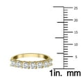 thumbnail image 4 of SZUL Women's AGS Certified 1 Carat TW Seven Stone Diamond Wedding Band in 14K Yellow Gold (K-L Color, I2-I3 Clarity), 4 of 7