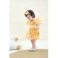 thumbnail image 3 of Body sin mangas con volantes y tul para niña de 0 a 3 m, amarillo, 3 of 6
