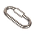 thumbnail image 1 of 10 Uds. De gancho de mosquetón de escalada de eslabones rápidos de bloqueo de tornillo de acero inoxidable (M5) Hugtrwg  Para estrenar, 1 of 6