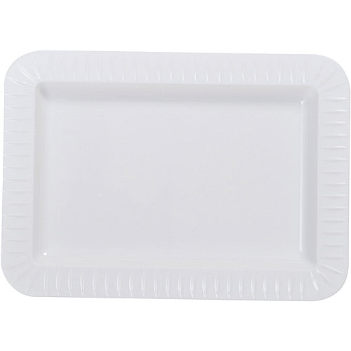 Party Essentials Elegance Quality Hard Plastic 5 x 7Inch Rectangular