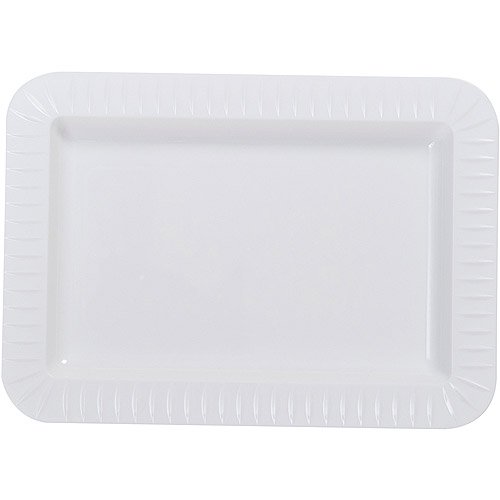 Party Essentials Elegance Quality Hard Plastic 5 x 7Inch Rectangular