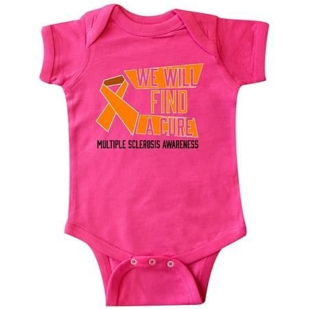 

Inktastic We Will Find a Cure- Multiple Sclerosis Awareness Gift Baby Boy or Baby Girl Bodysuit