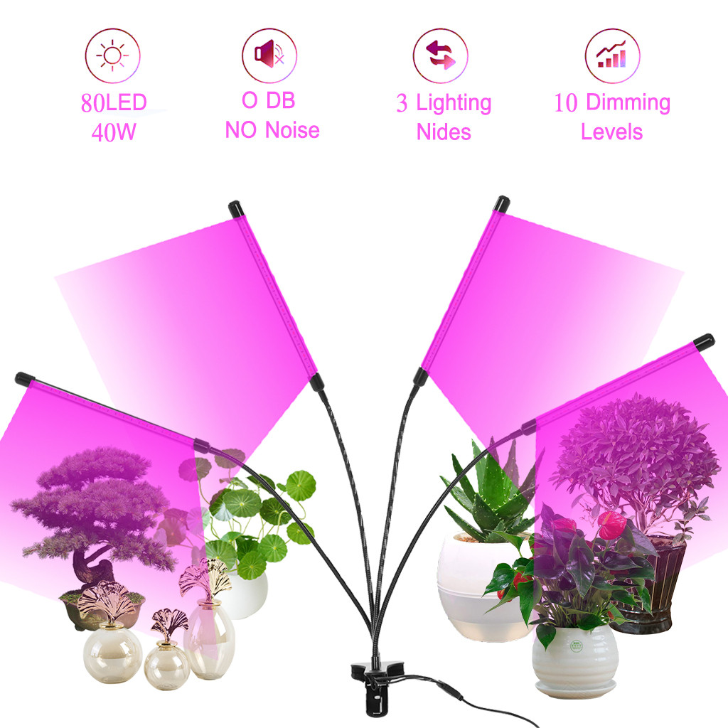 Home Garden Led Grow Lights For Indoor Plants Full Spectrum Plant Lights With Auto Timer Yard Garden Outdoor Living