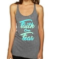 thumbnail image 1 of Wild Bobby, Faith Over Fear, Inspirational/Christian, Women Tri-Blend Racerback Tank Top, Premium Heather, Medium, 1 of 4