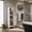 White, variant on Demi Bonn Slim Bathroom Corner Cabinet, 1 Door Adjustable Shelves, Fall Guard, Black
