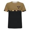 thumbnail image 5 of Jinhomg Mens Vintage T Shirts Ethnic Style Western Aztec Print Tees Lightweight Comfy Short Sleeve Crew Neck Athletic Tops Gym Workout Wear Black L, 5 of 6